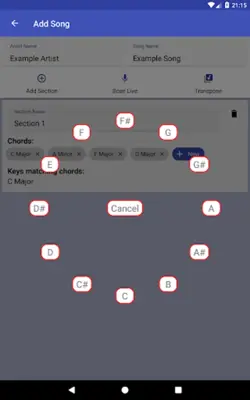 Song Key Finder android App screenshot 1