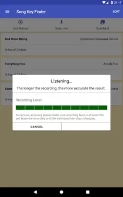 Song Key Finder android App screenshot 2